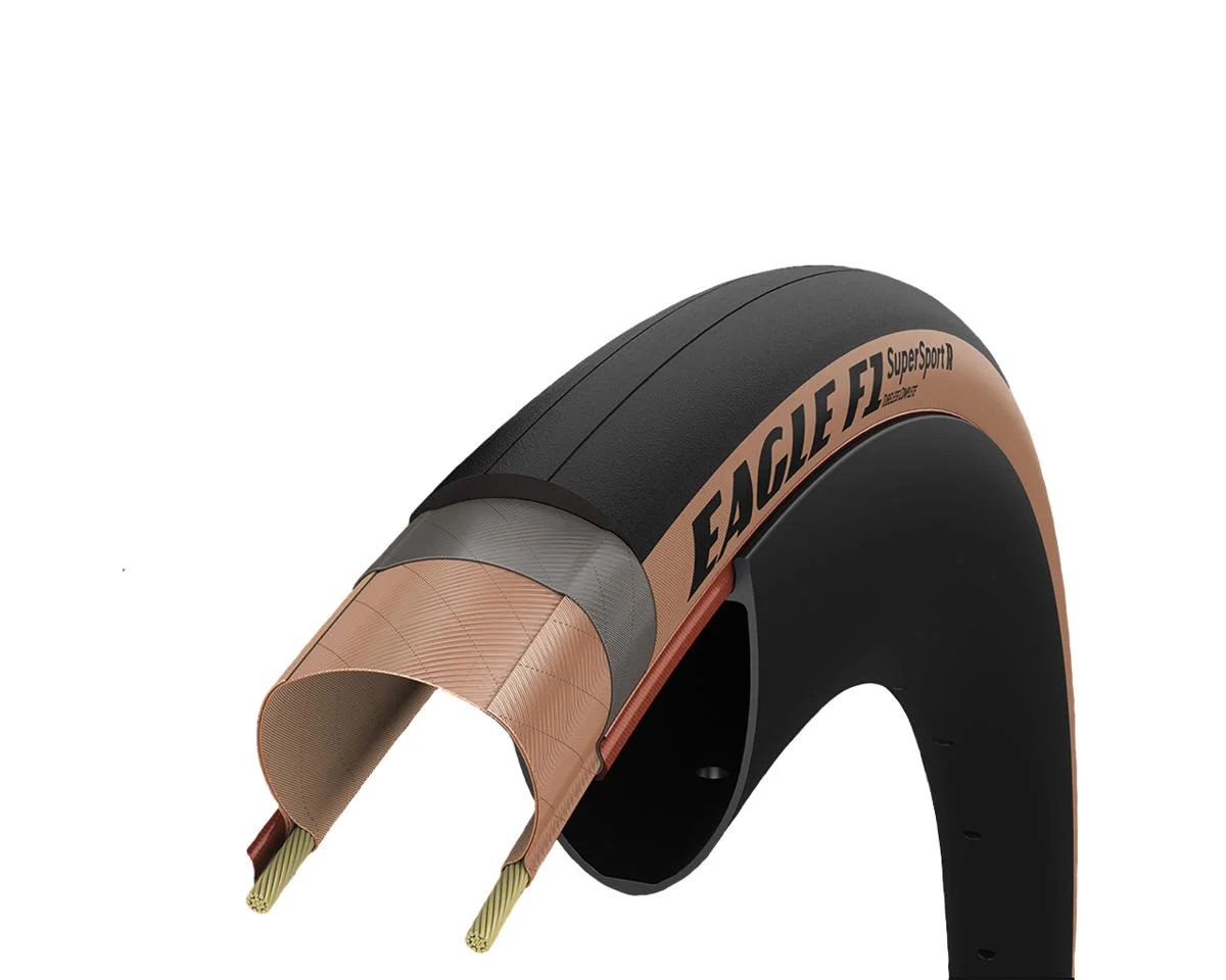 Goodyear Eagle F1 Supersport R Tubeless Road Tire (Tan Wall) (700c) (30mm) (150TPI/Dynamic:UHP)